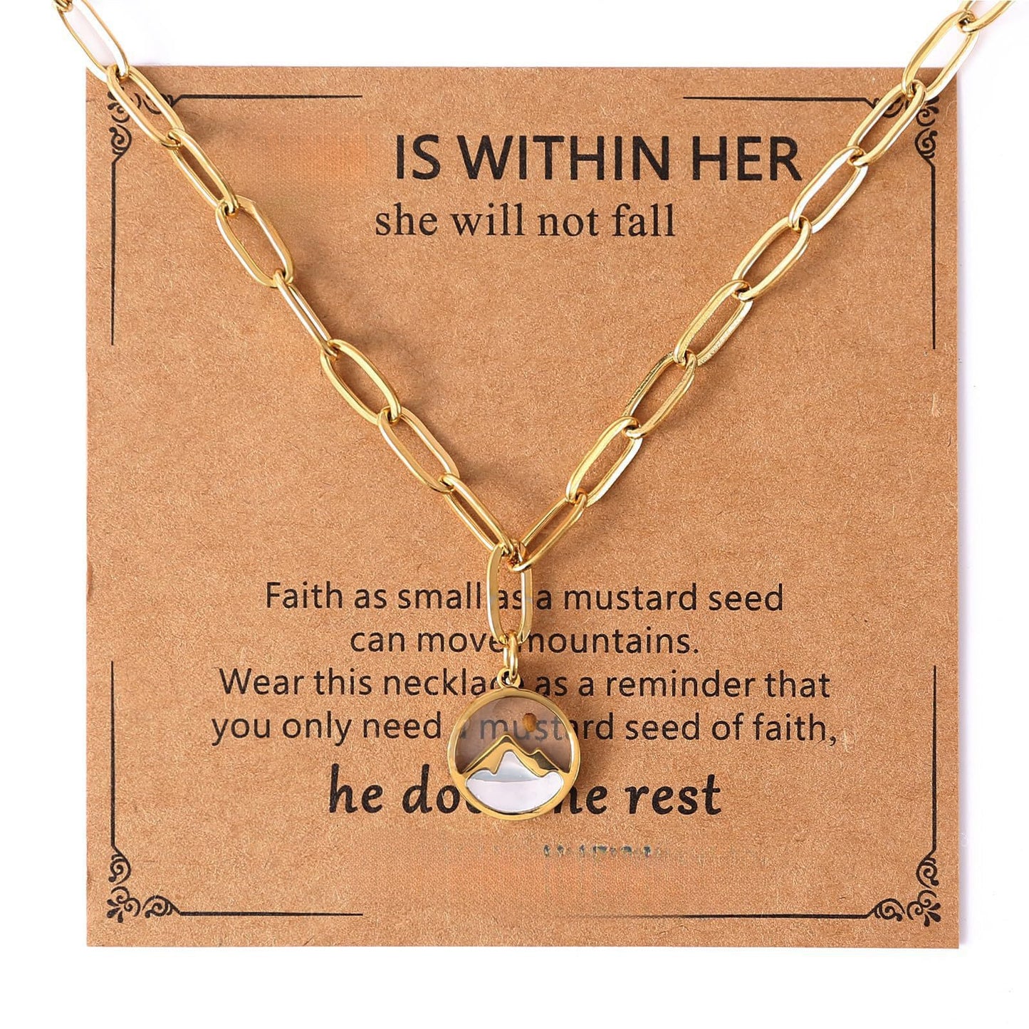 Sweet Oval Geometric Floral Stainless Steel Plated Necklace Unisex Cable Chain