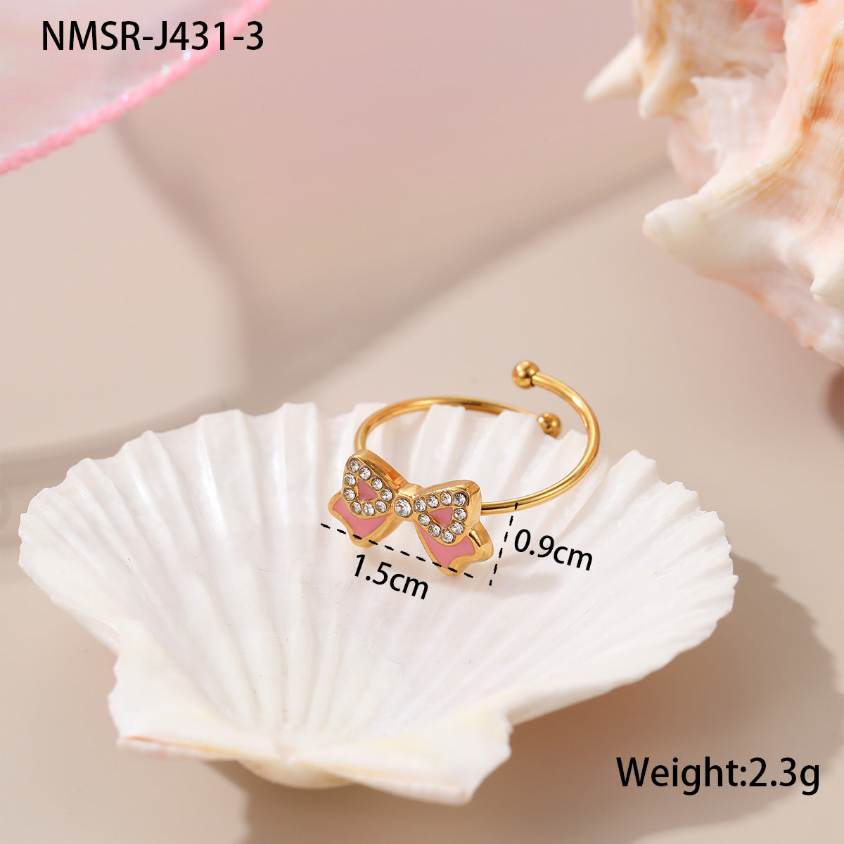 Conjunto de collar, pendientes y pulsera de acero inoxidable esmaltado con diseño floral minimalista de corazón geométrico para mujer