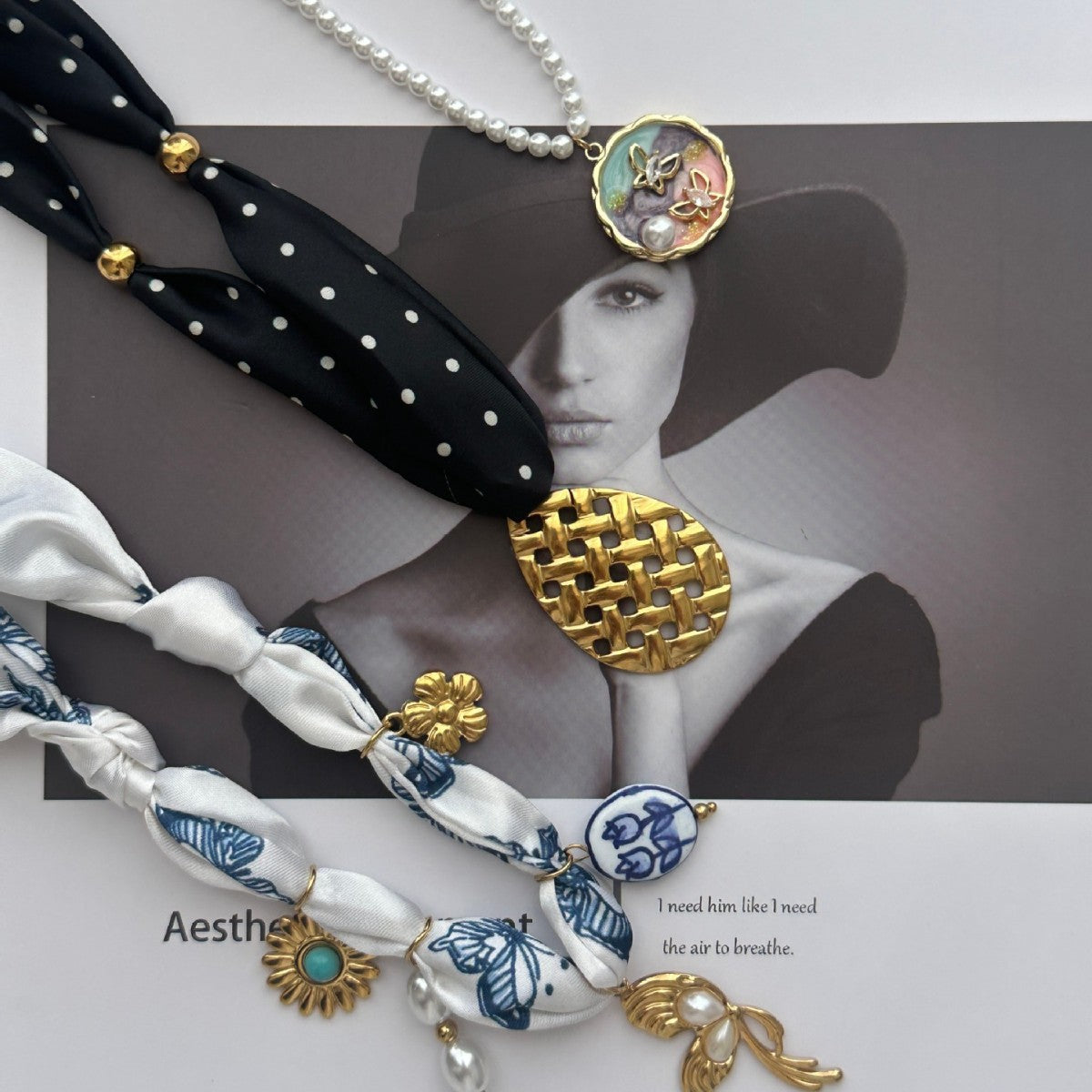 Casual Butterfly Stainless Steel Necklace with Pearl Inlay Plated Finish Unisex