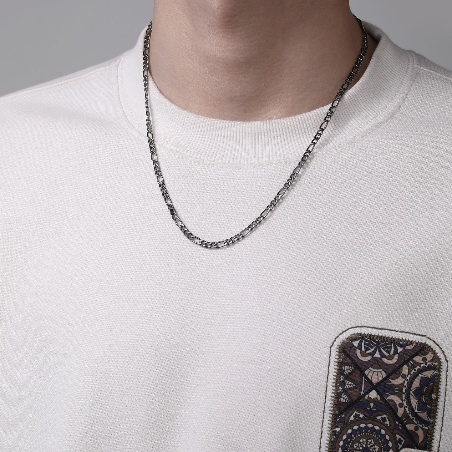 Elegant Geometric Alloy Plated Cable Chain Necklace for Women