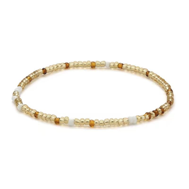 Bohemian Handmade Seed Bead Anklet for Women Beach Jewelry