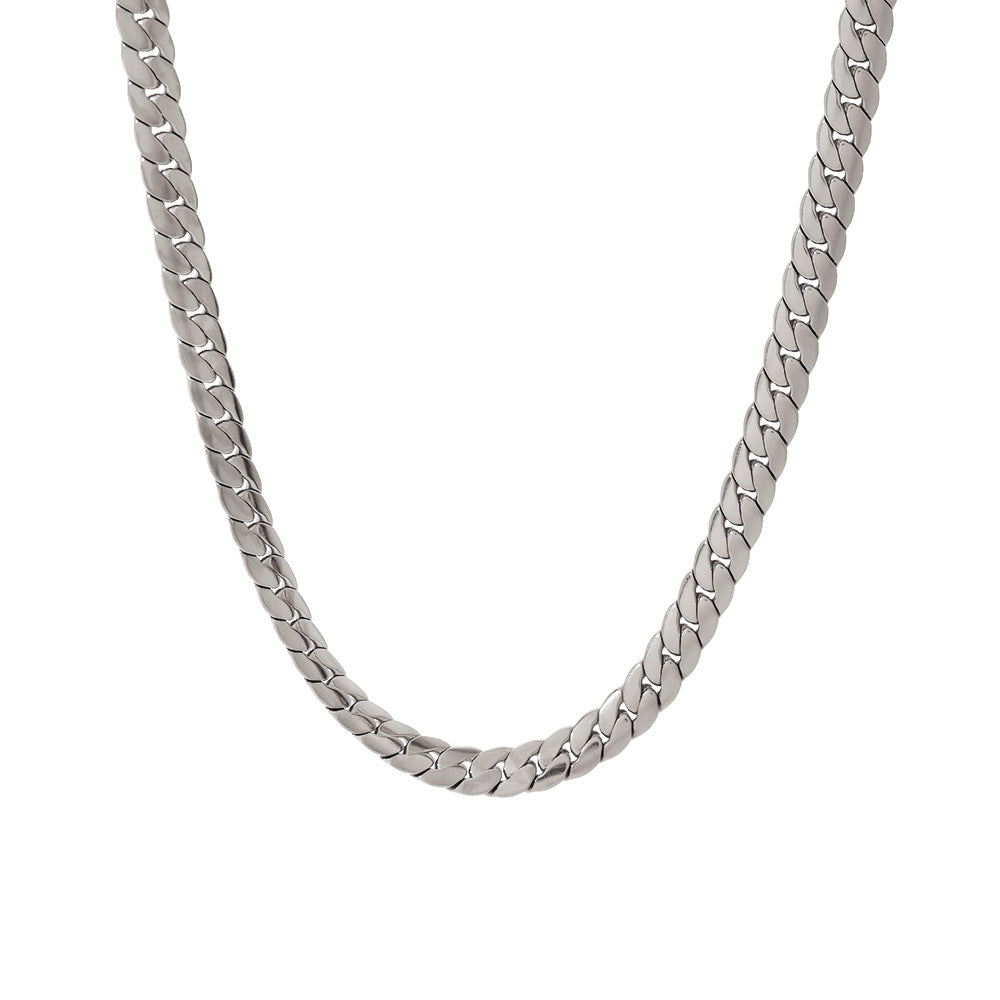 Collana Minimalista a Catena Serpentina da Donna in Acciaio Inossidabile 316 con Placcatura Sottovuoto in Oro 18K
