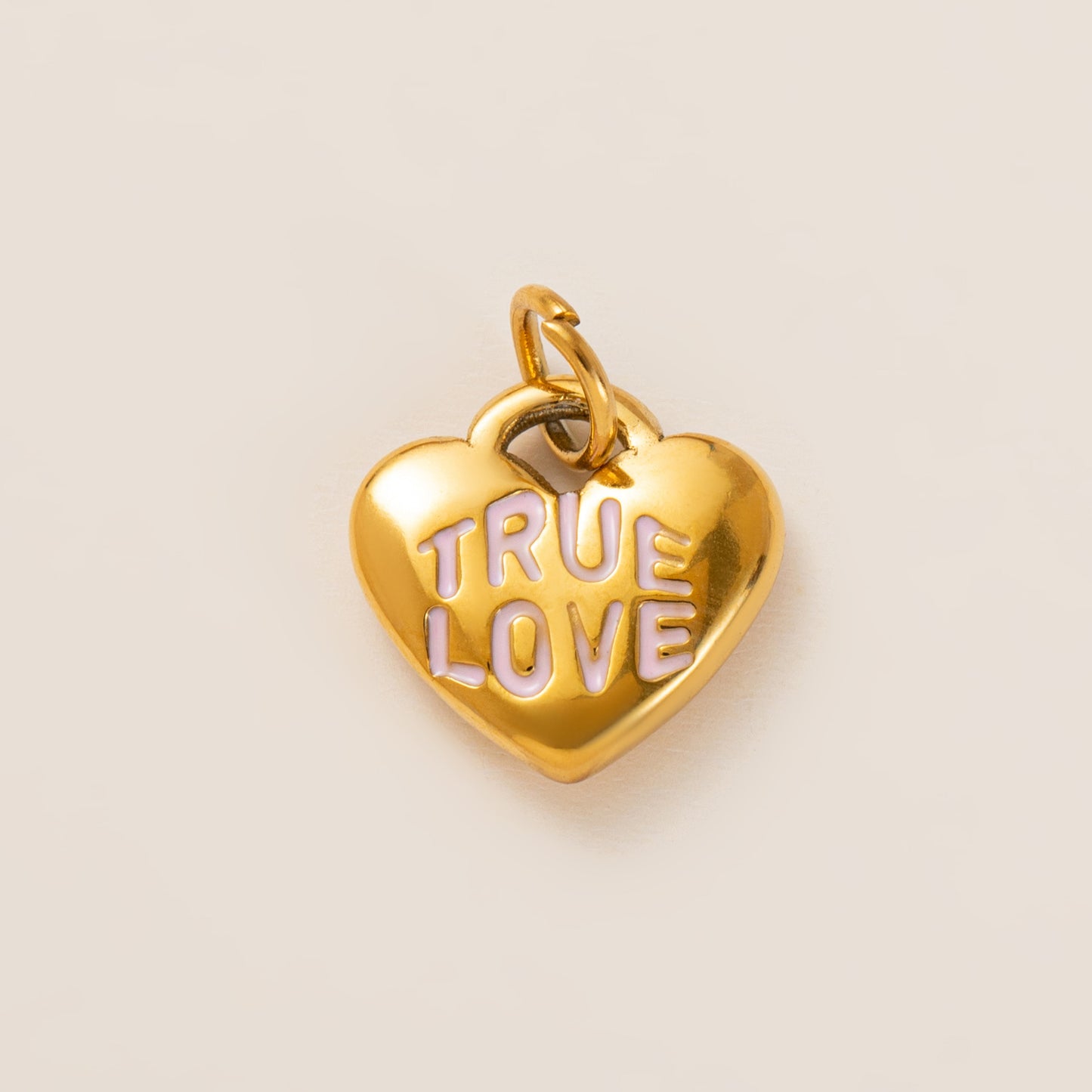 Minimalist Geometric Heart Stainless Steel PVD 18K Gold Plated DIY Charm Bar Necklace