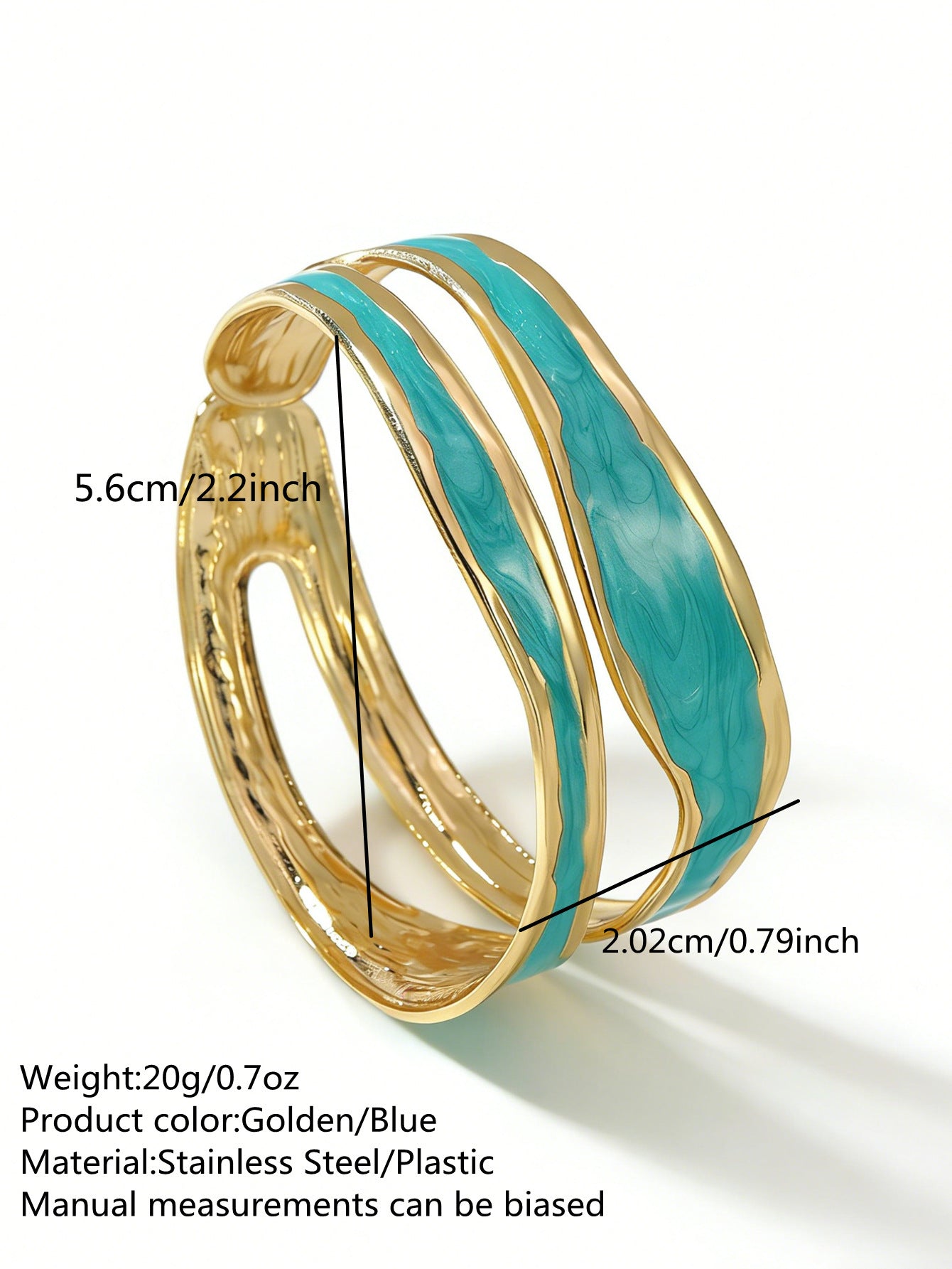Elegante Pulsera Abierta de Lujo Floral con Esmalte de Aceite de Acero Inoxidable y Titanio con Cereza