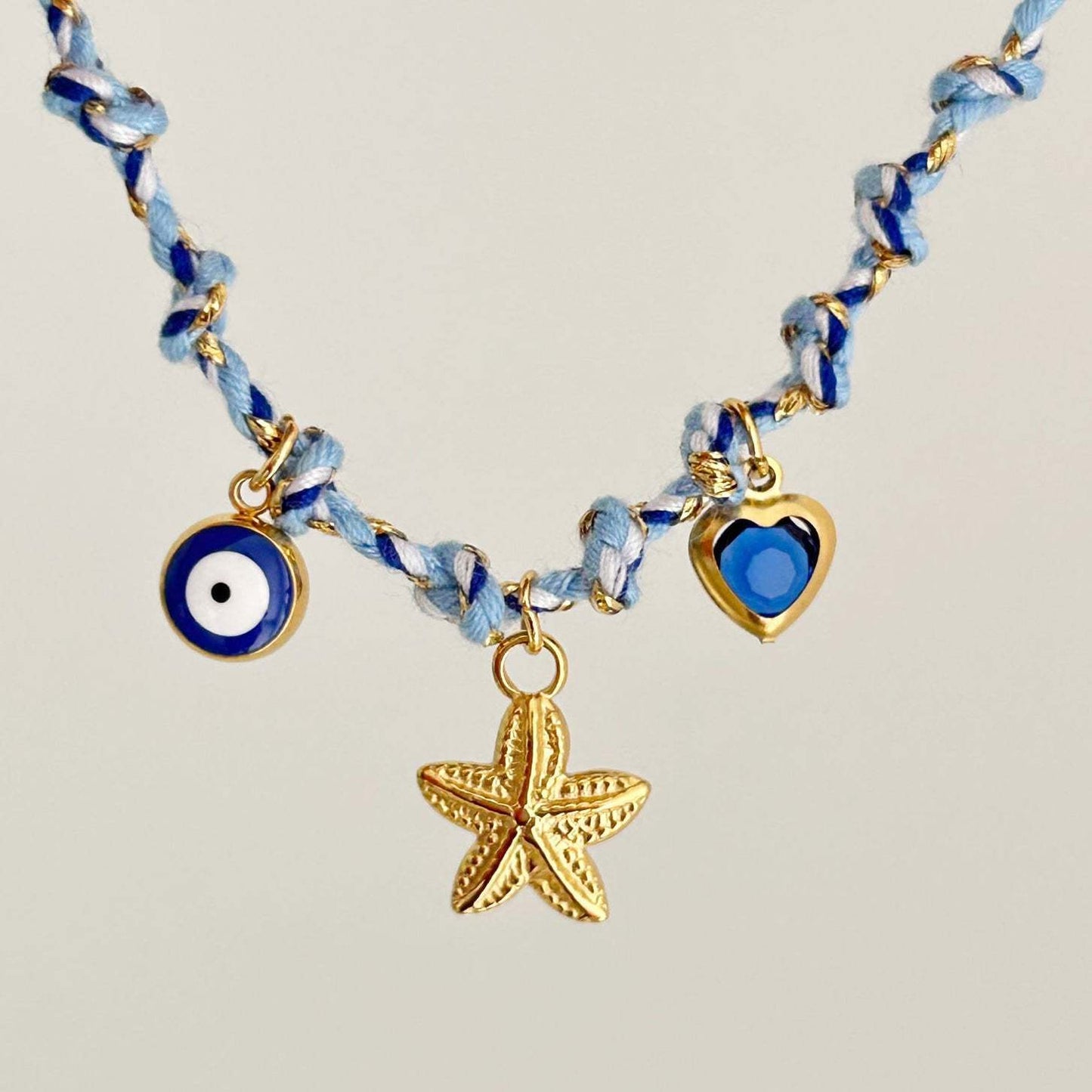 Collana da donna con ciondolo a farfalla a stella, perla e barretta placcata in titanio e acciaio personalizzata