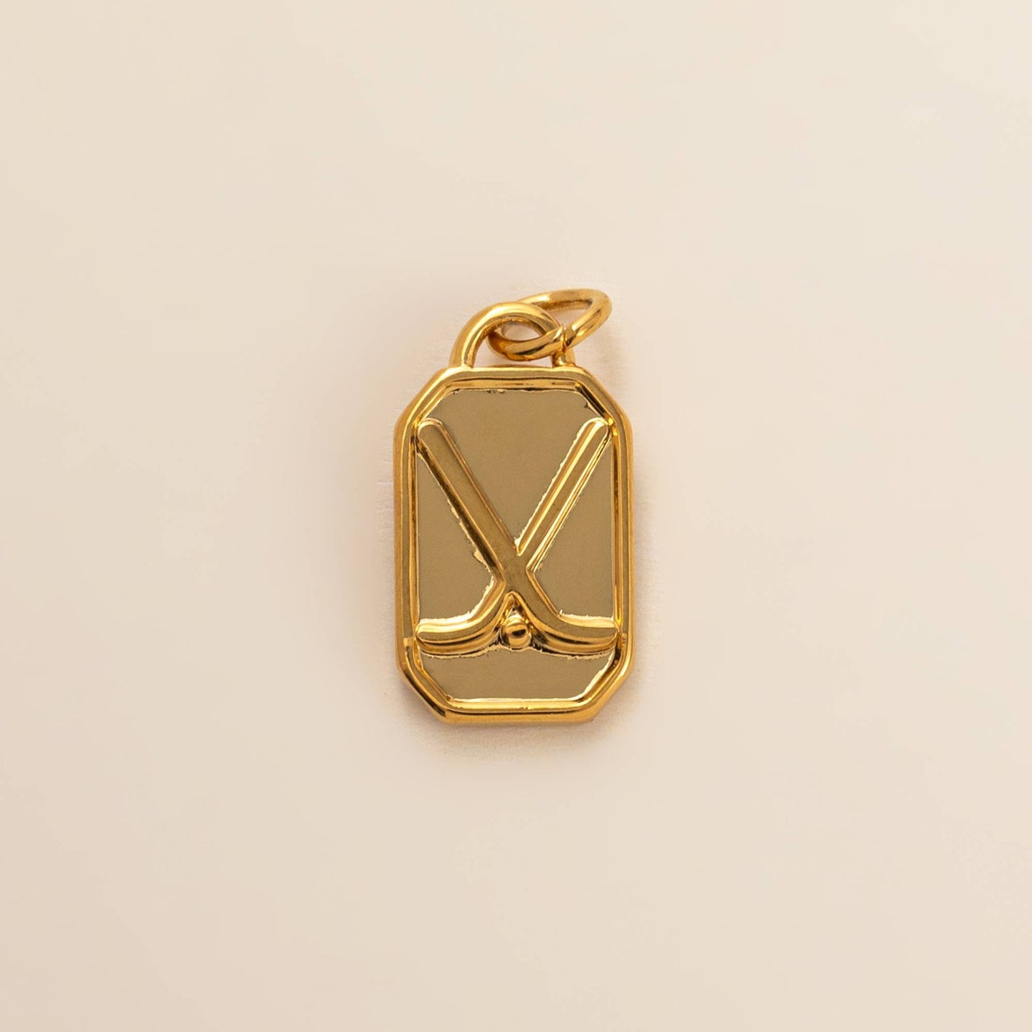 Sporty Geometric Round Titanium Steel PVD Pendant Charm Bar Ball Chain Necklace for Women
