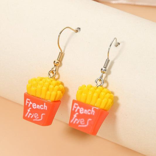 Original Design Geometric Resin Earrings with Stainless Steel Posts for Women