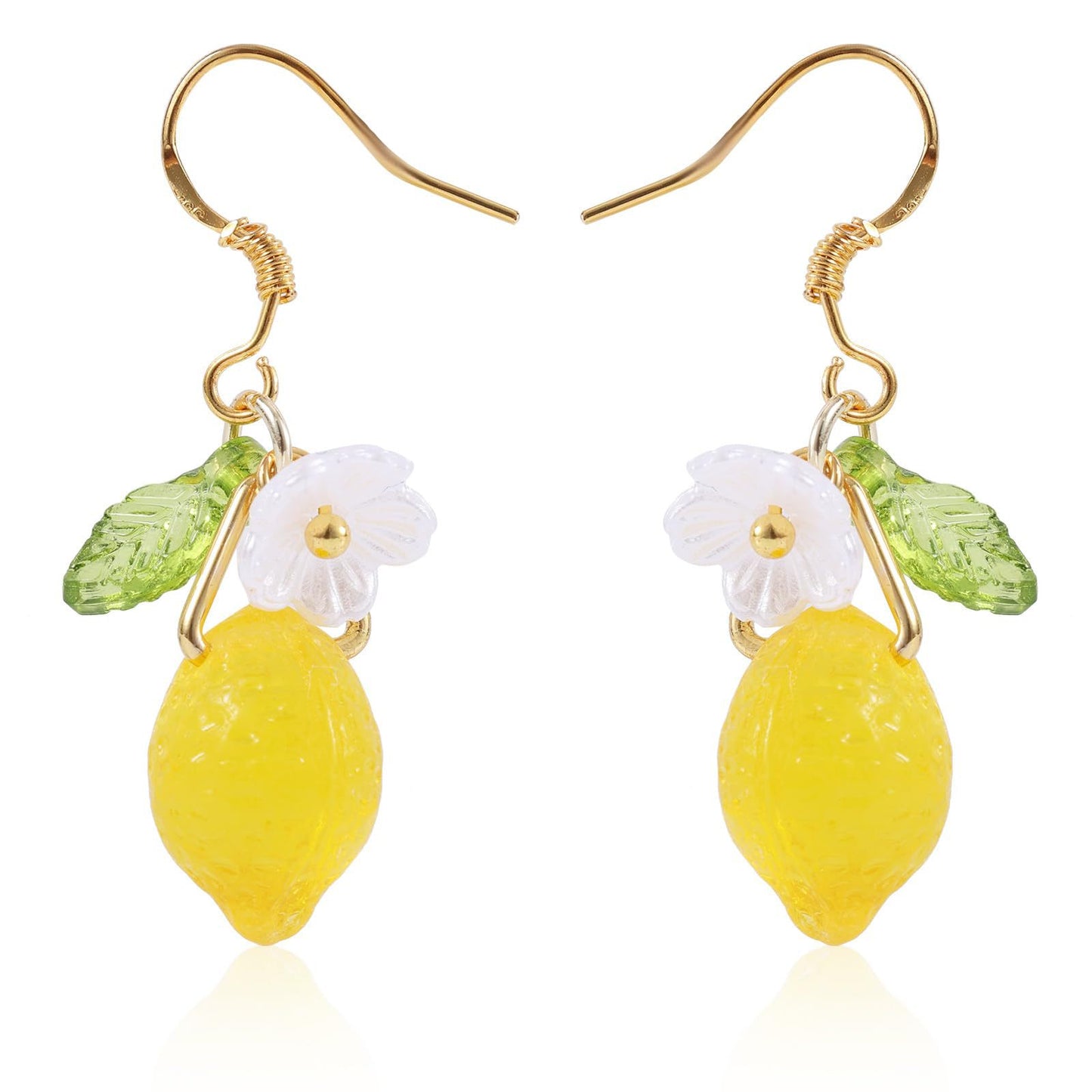 Sweet Floral Gold Plated Alloy Earrings for Women