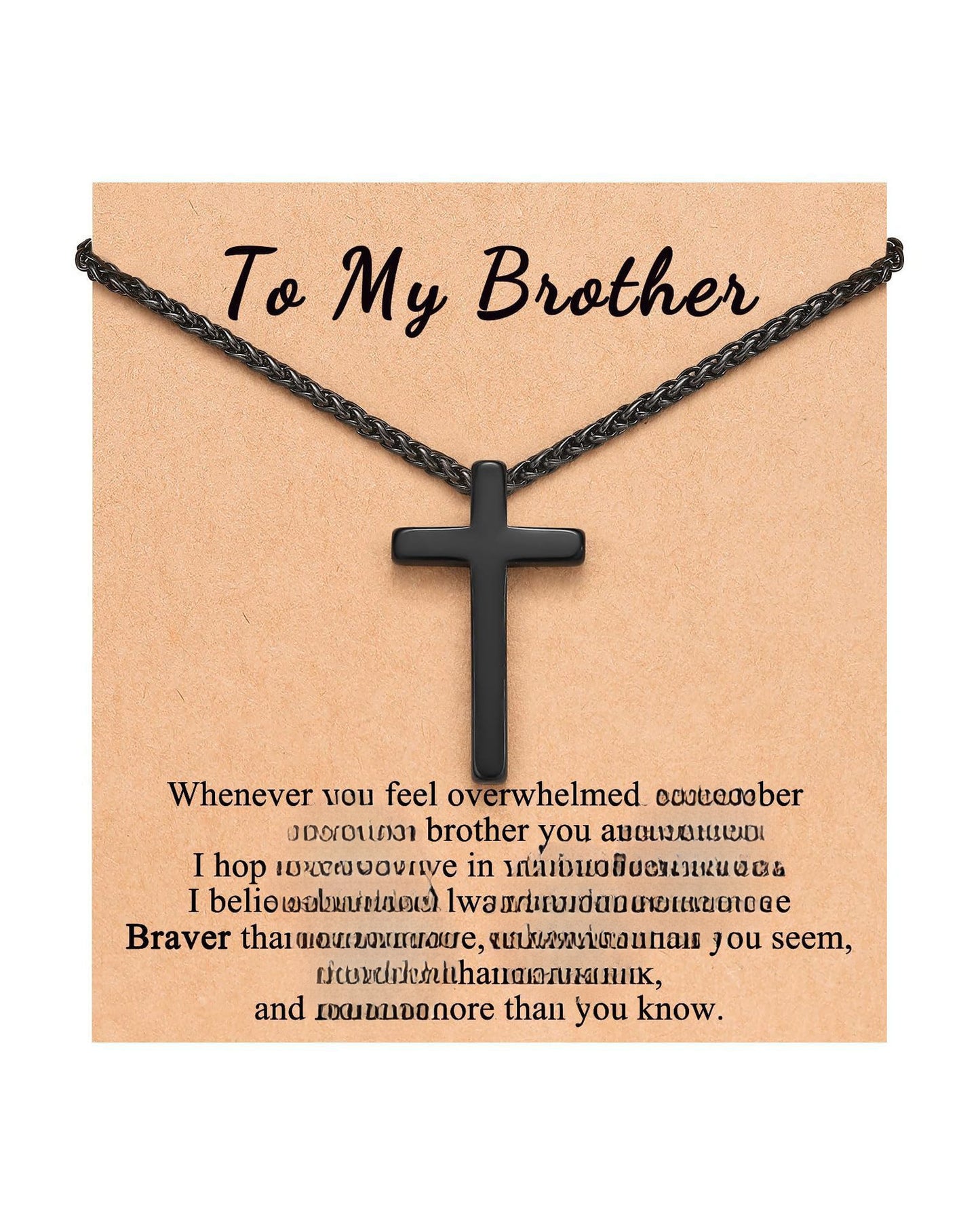 Streetwear Stainless Steel Plated Cross Pendant Necklace Snake Chain Unisex