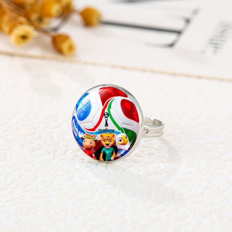 Anillo Deportivo de Aleación con Baño de Oro Joyería de Moda Unisex