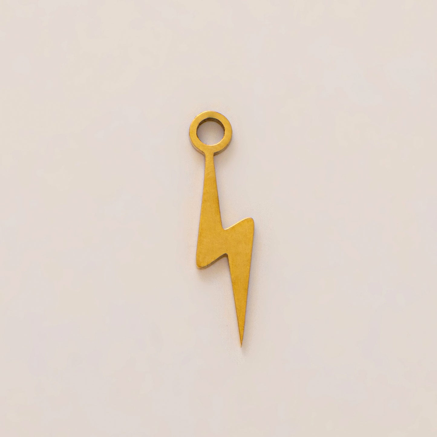 Vintage PVD 18K Gold Plated Stainless Steel Sun Pendant Charm Bar for Women