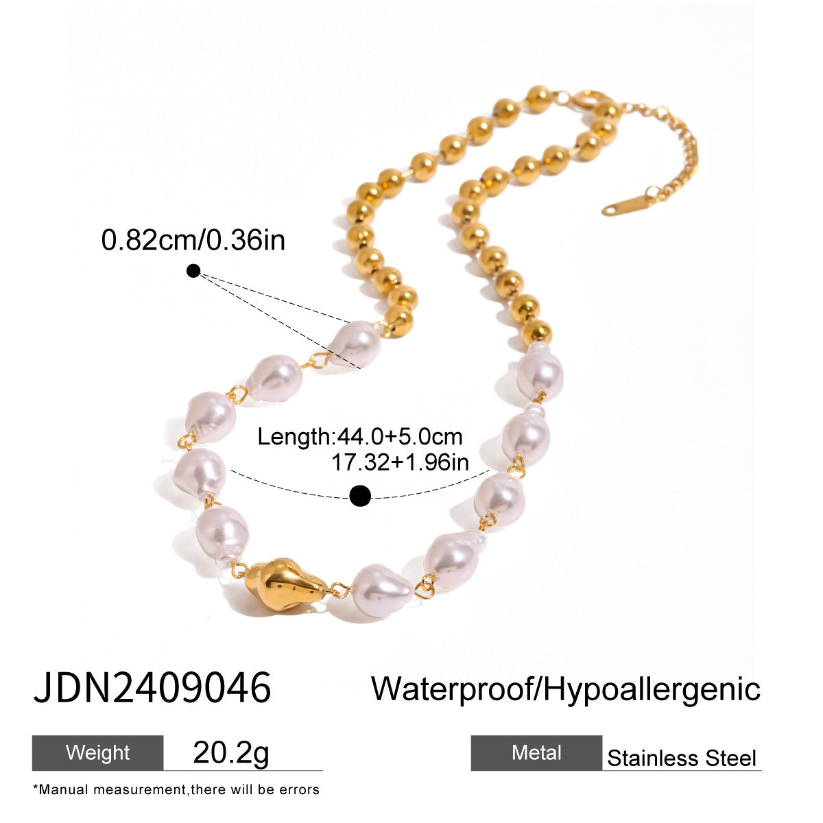 Collana con ciondolo in acciaio inossidabile geometrico minimalista con finitura placcata per donna