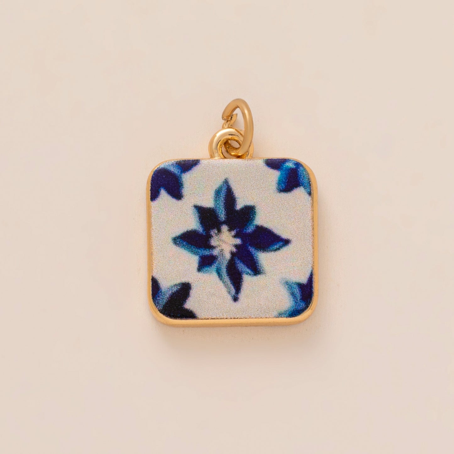 Sweet Floral Brass Plated Drip Oil Painted Cherry Boot Charm Bar Pendant DIY Accessory
