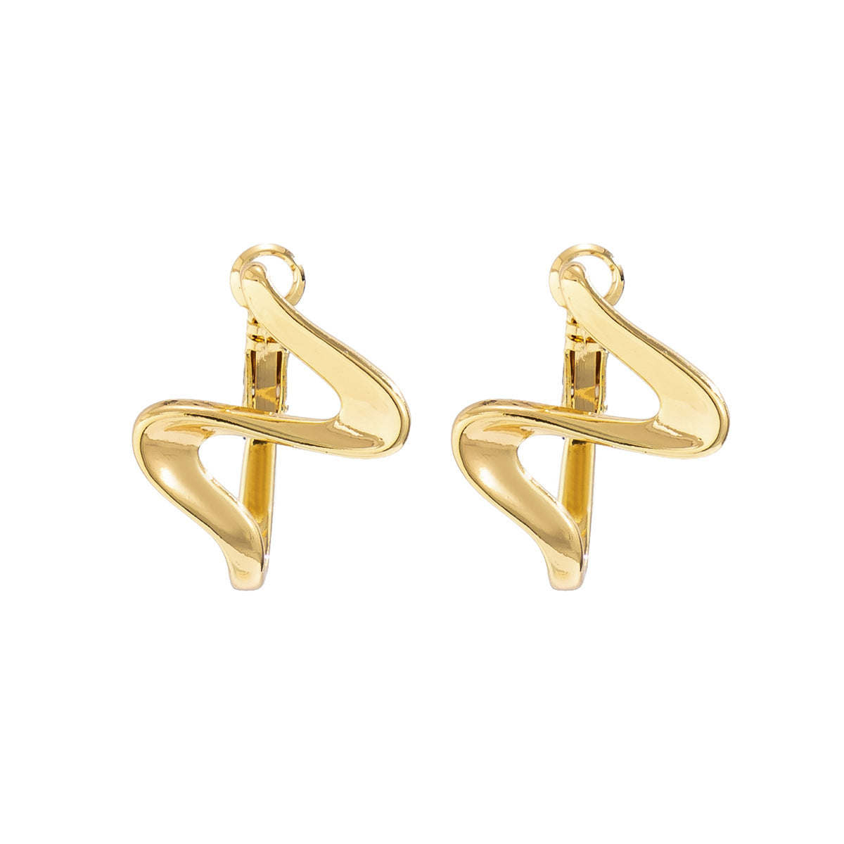 Minimalist Asymmetrical Geometric Long Dangle Earrings in Alloy with Electroplated Finish for Women