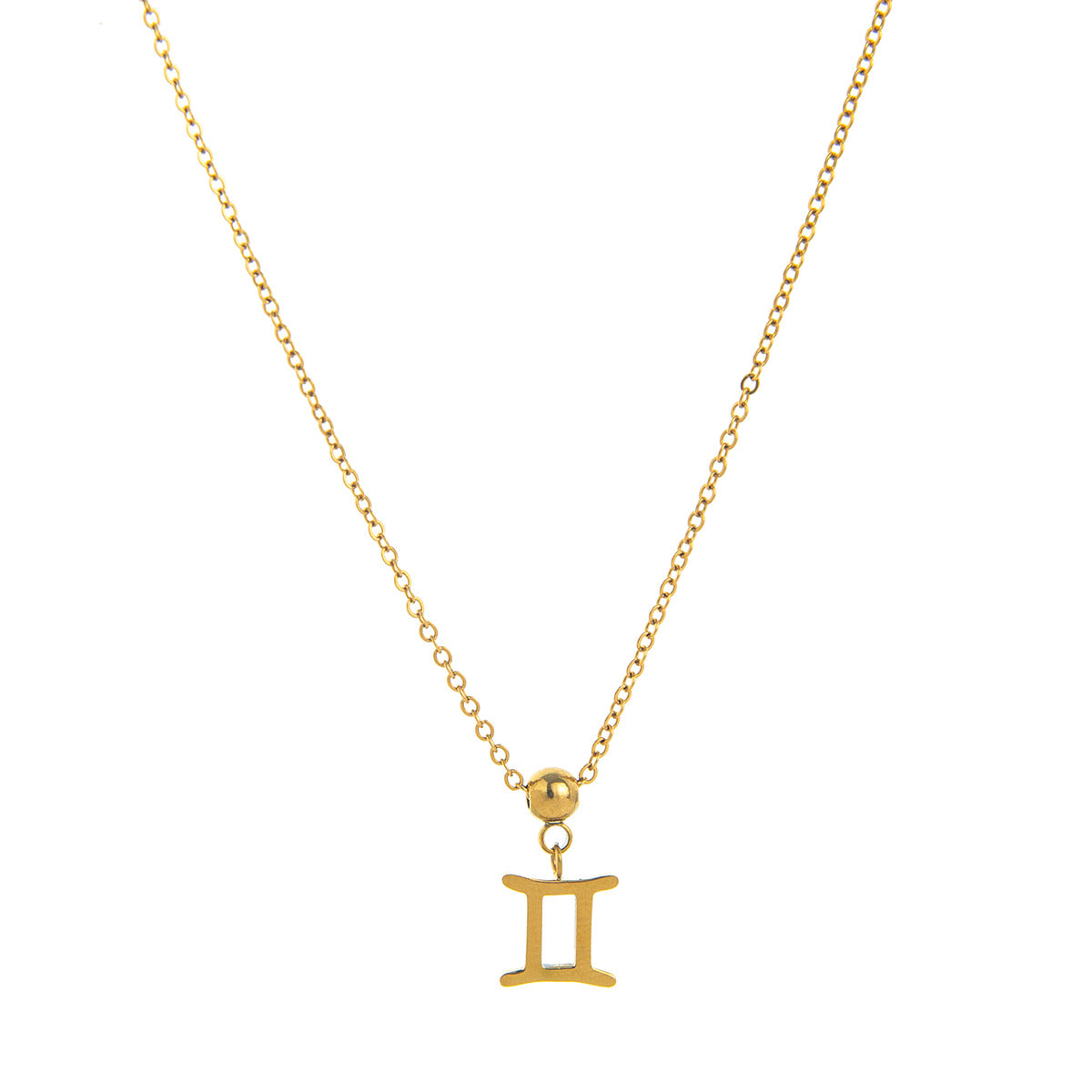 Zodiac Pattern Stainless Steel PVD Pendant