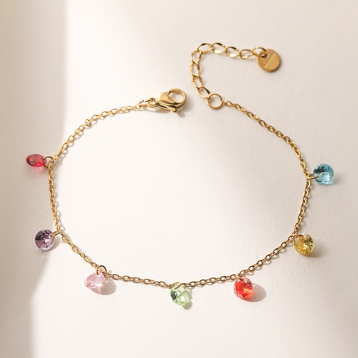 Minimalist Geometric Gold Plated Stainless Steel Bracelet for Women
