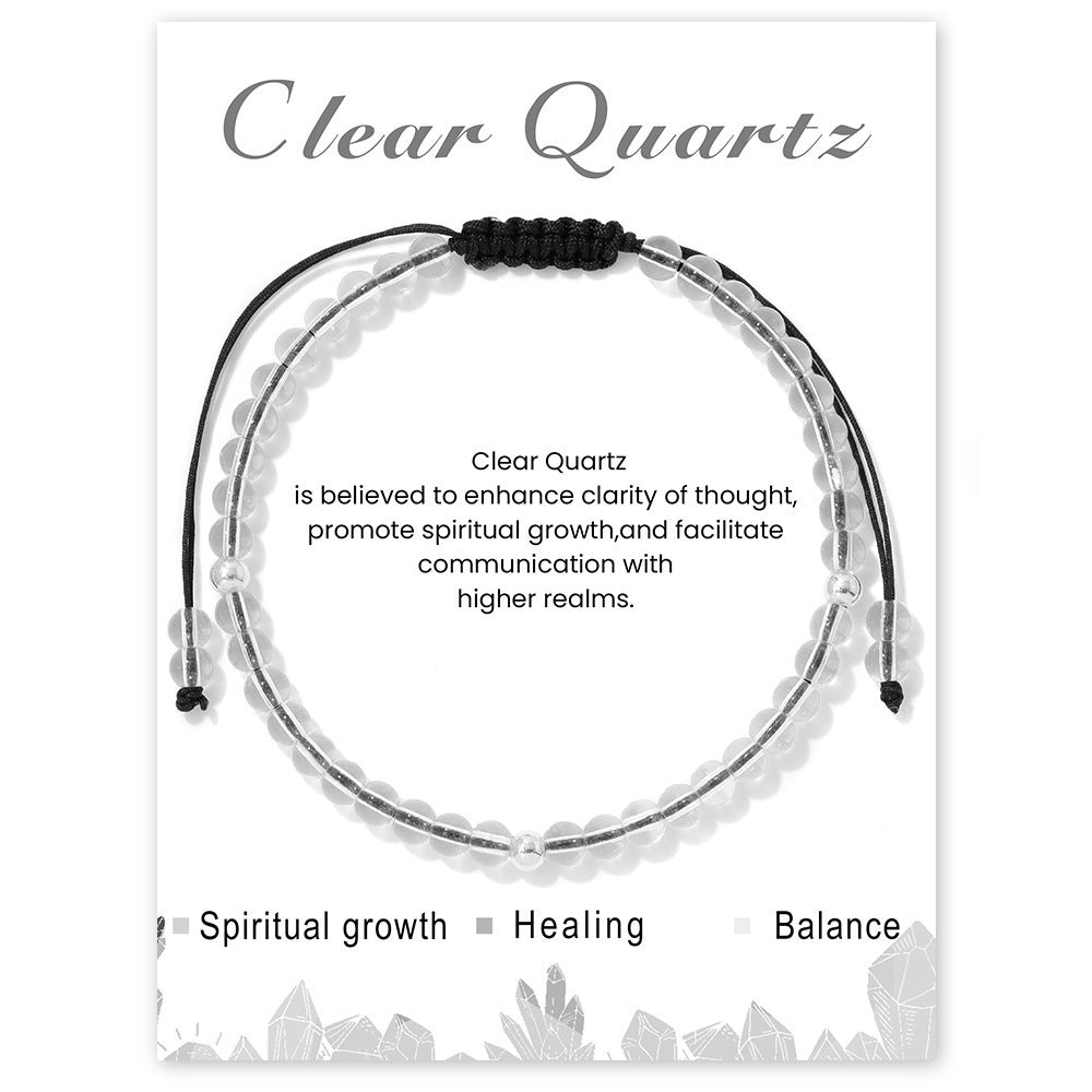 Elegant Sweet Hand-woven Geometric Stone Beaded Bracelet for Women