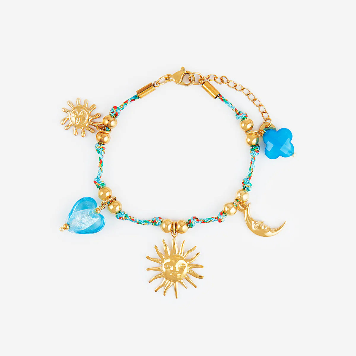 Fashion Unisex 18K Gold Plated Titanium Steel Necklace with Shell Starfish Whale Heart Pendants