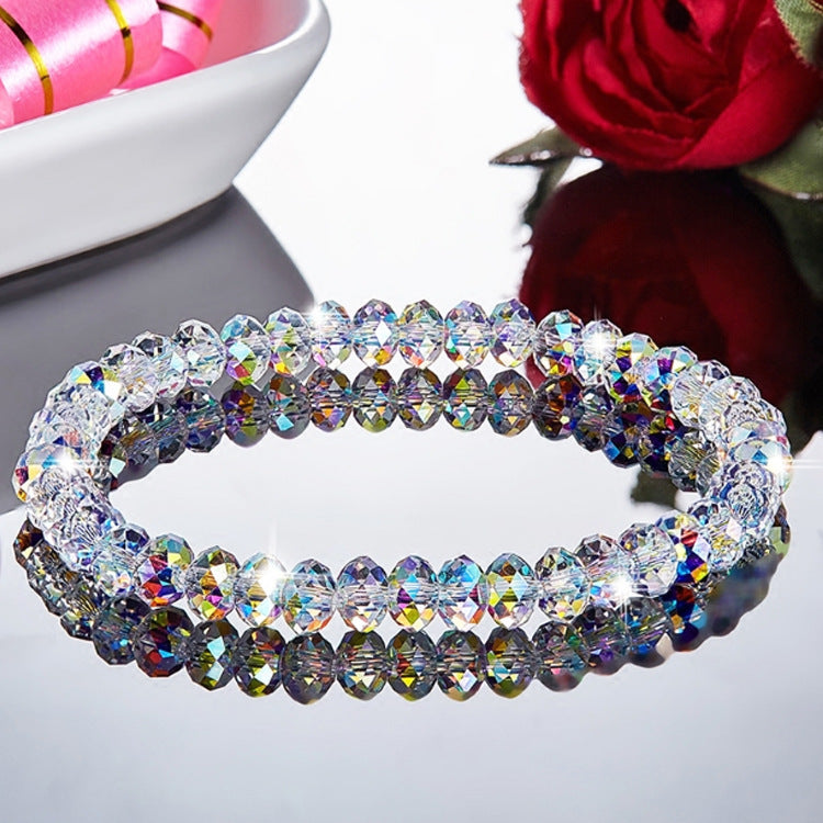 Sweet Minimalist Geometric Round Crystal Bracelet for Women