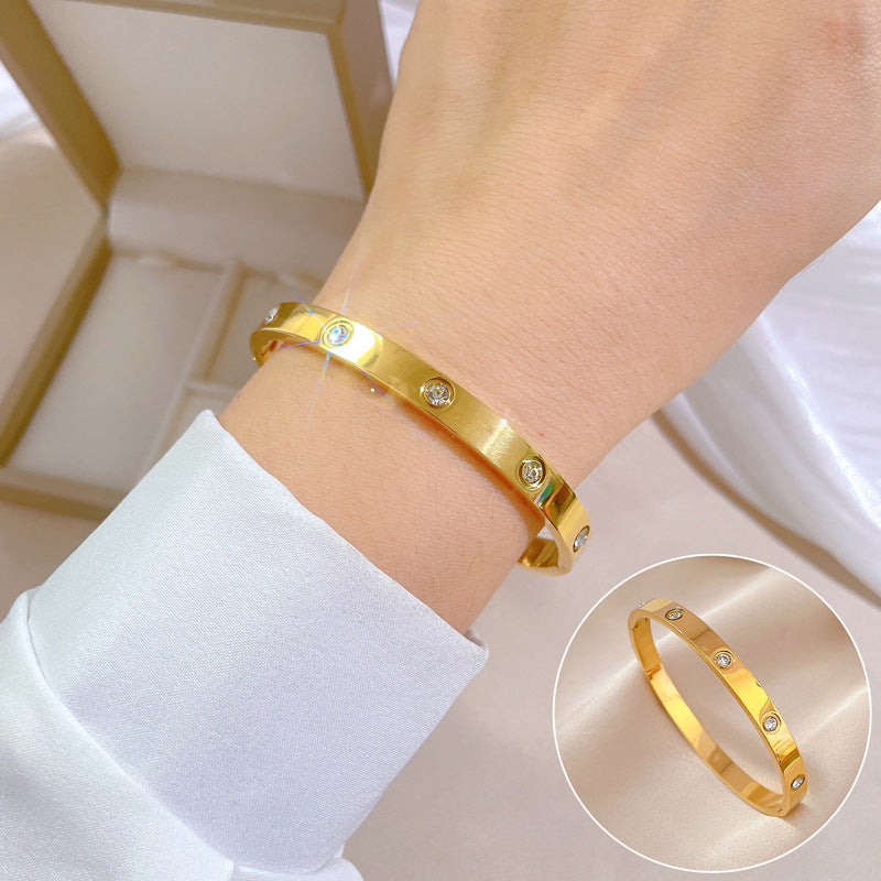 Vintage Minimalist Luxury Titanium Steel Bracelet