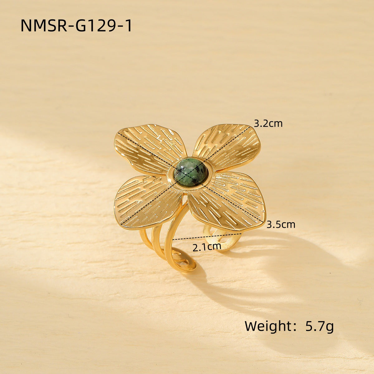 Elegante Anillo Floral de Acero de Titanio para Mujer con Acabado Chapado, Accesorio de Moda de Lujo Ligero