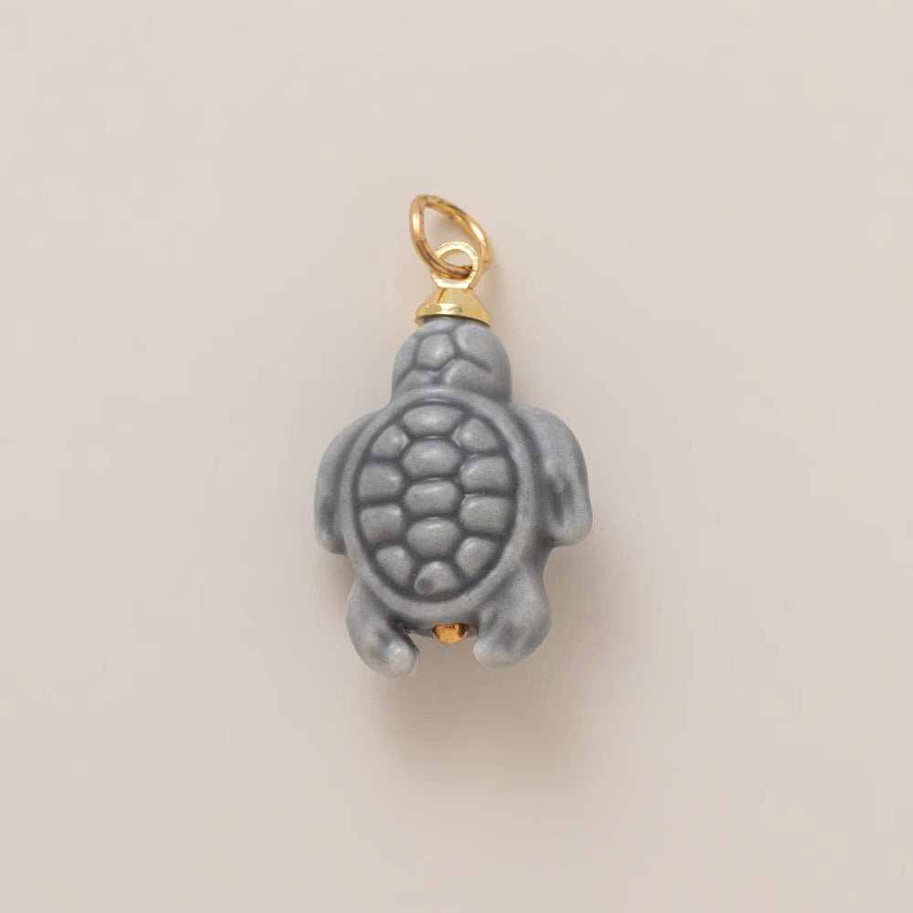 Minimalist Luxury 18K Gold Plated Brass Animal Pendant Necklace with Cubic Zirconia for Unisex