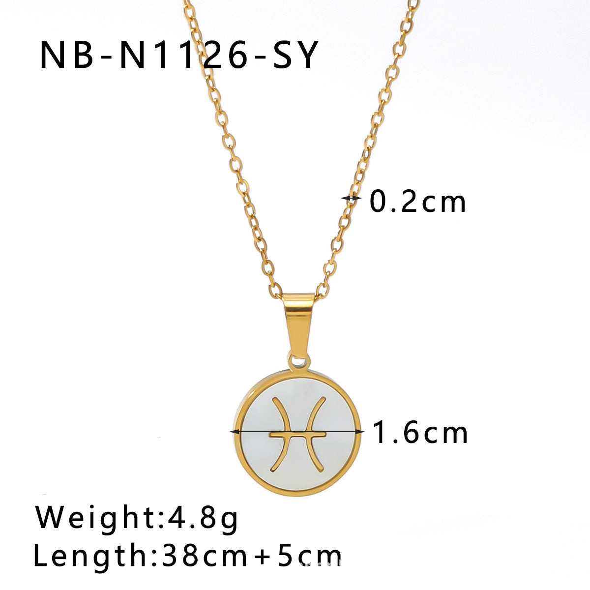 Vintage-Inspired Zodiac Pendant Necklace for Women with Titanium Steel Charm, Geometric and Floral Design, 18K Vacuum Plated Stainless Steel Snake Chain