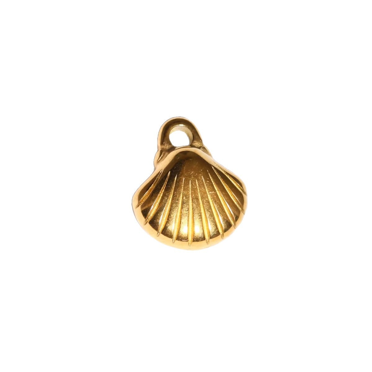 Vintage 18K Gold Plated Stainless Steel Mermaid Tail Charm Bar for Women