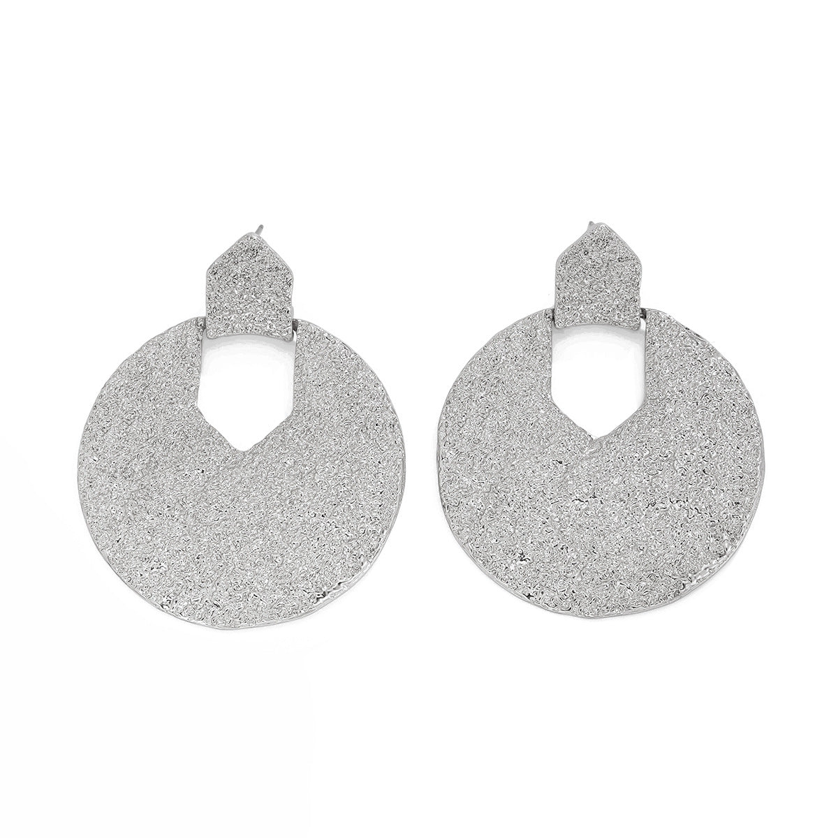 Minimalist Geometric Square Alloy Plated Earrings for Women