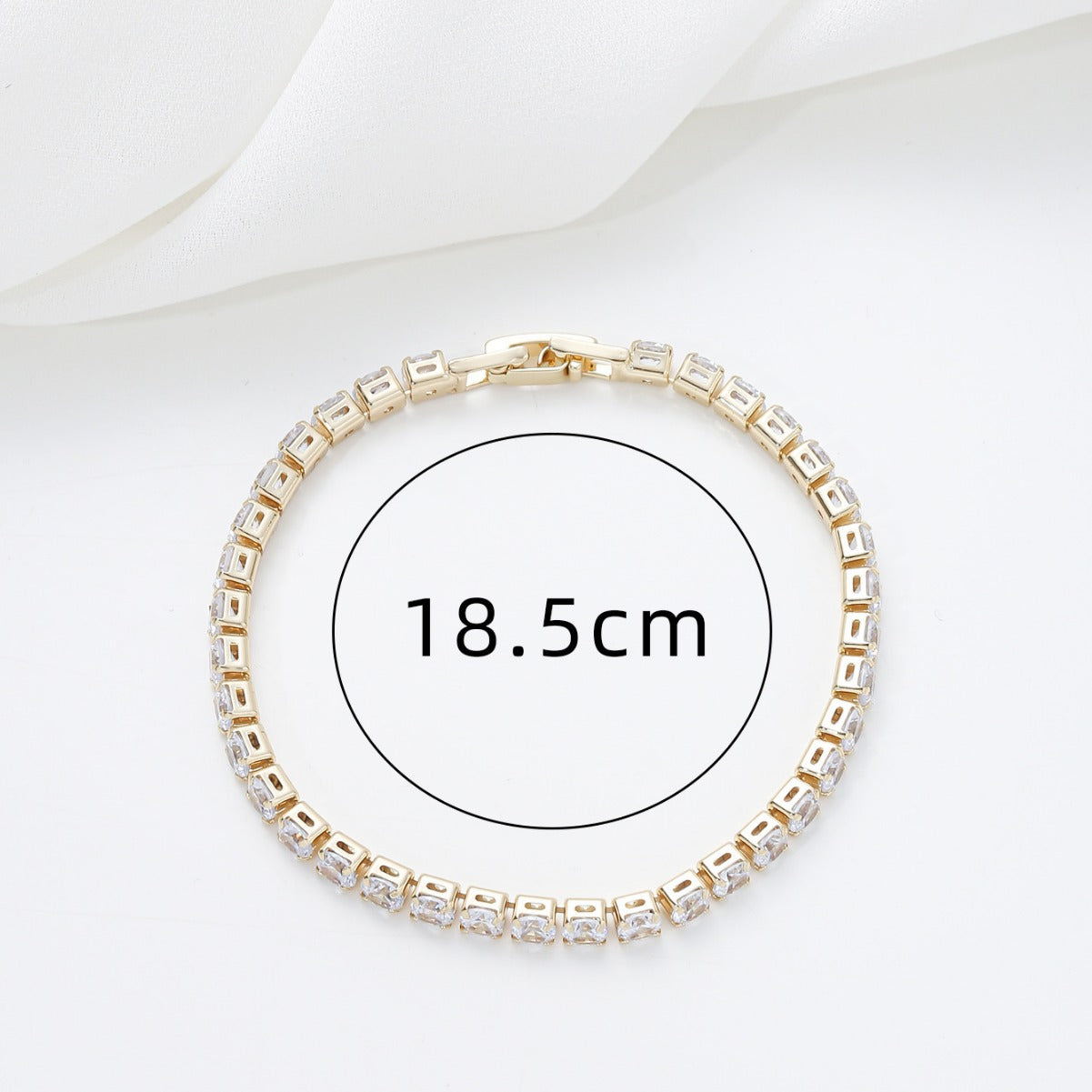 Pulsera minimalista de aleación con incrustaciones de pedrería y diseño geométrico para mujer, con brillo tipo diamante y estilo chic