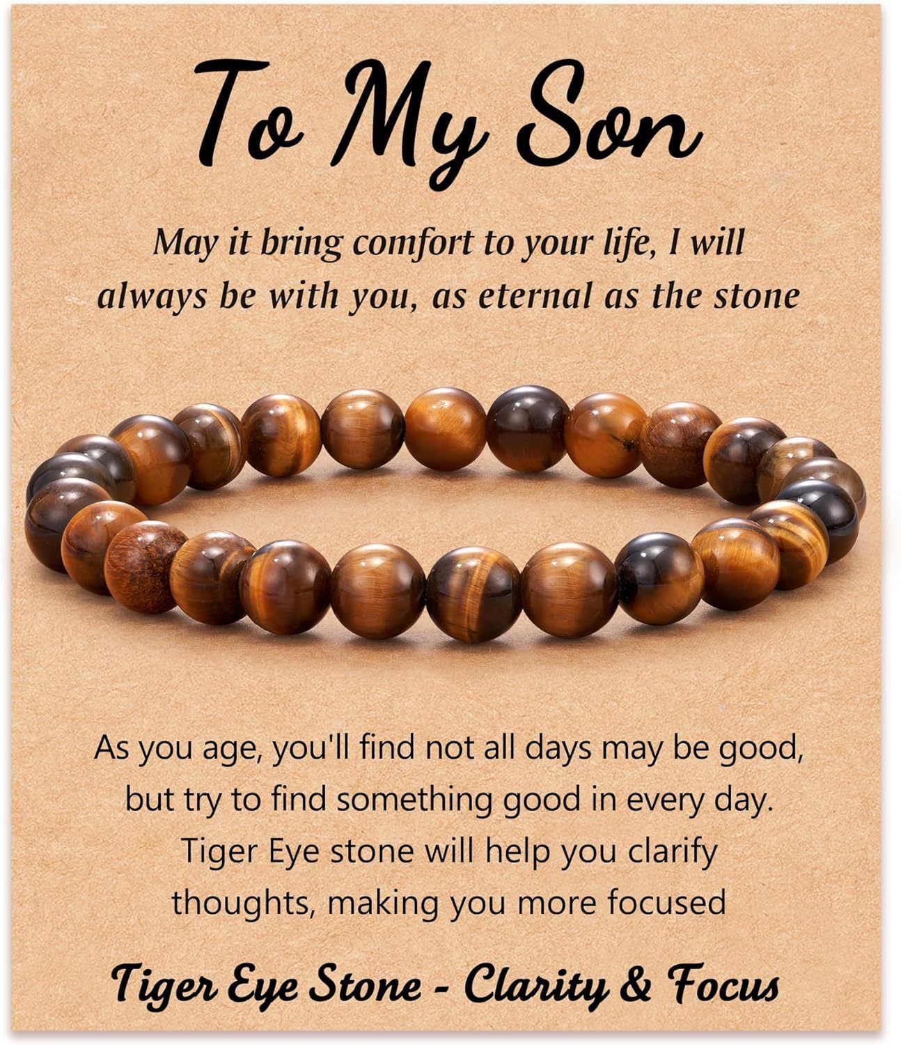 Men's Geometric Round Agate Beaded Bracelet