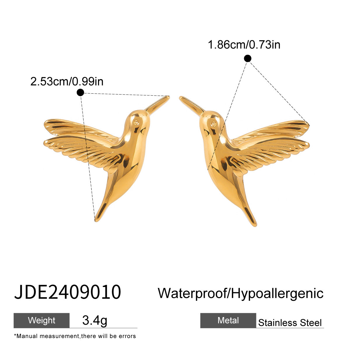 Bracciale da donna placcato in acciaio al titanio con forme geometriche