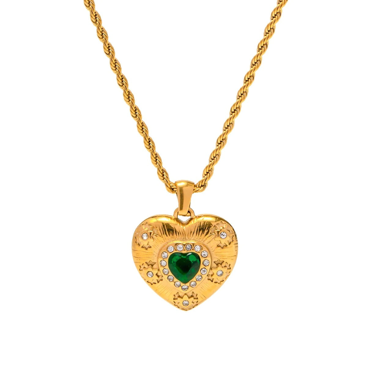 Collana placcata in acciaio inossidabile a forma di cuore, dolce e grintosa, da donna, con estetica minimalista e design a catenina sottile all'altezza della clavicola