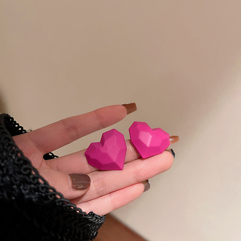 Pendientes Geométricos de Acrílico Estilo Vintage con Postes de Acero Chapado en Oro para Mujer