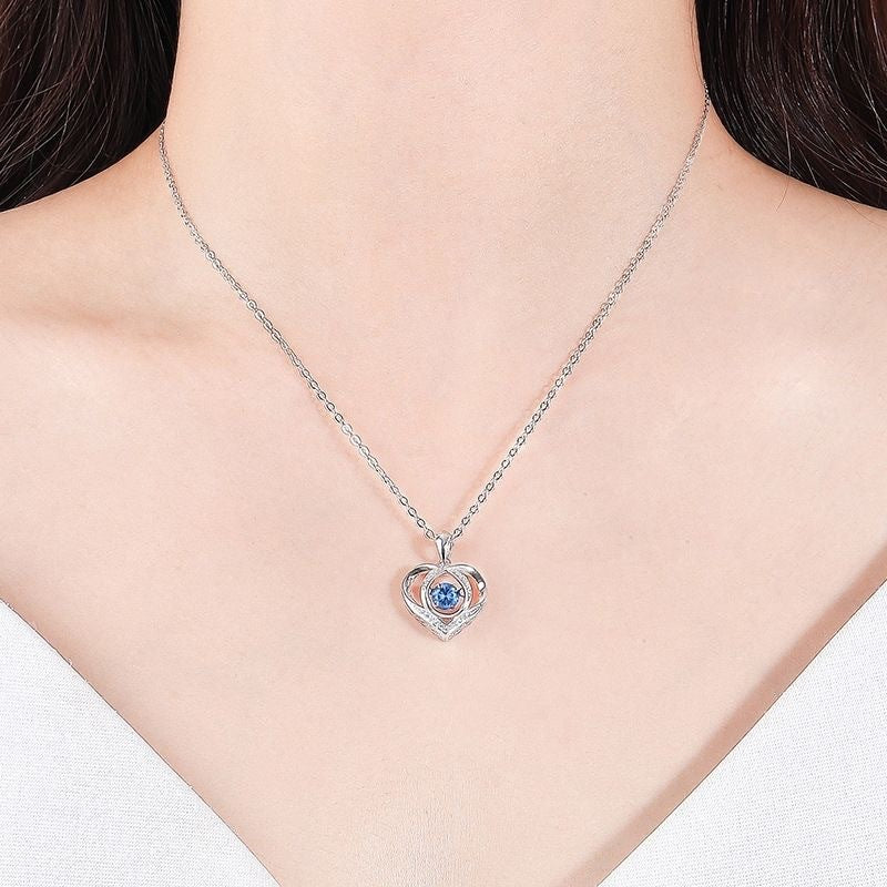 Chic Minimalist Heart-Shaped Copper Necklace with Rhodium Plating for Women, Delicate O-Chain Locket Style