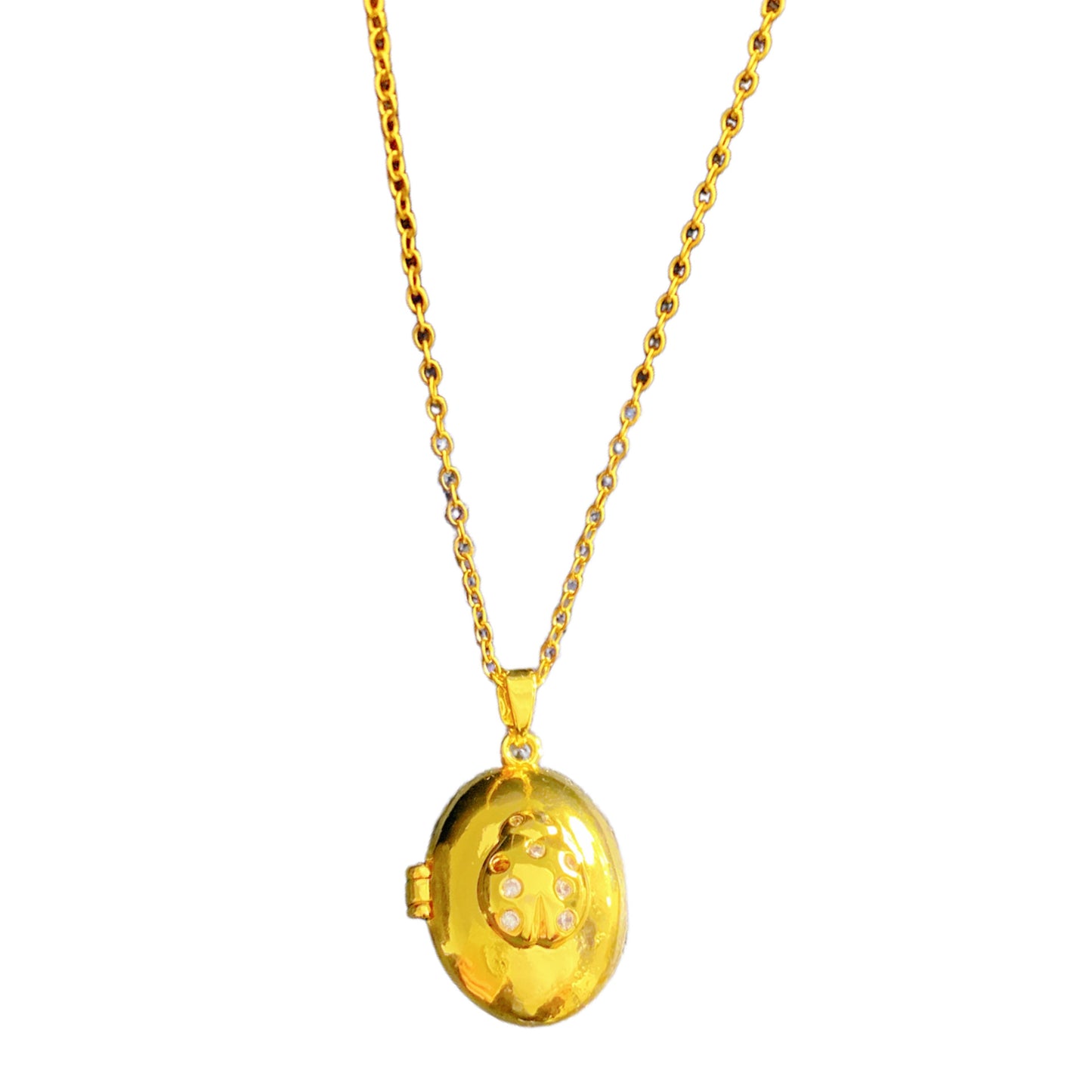 Vintage Micro-Paved Cubic Zirconia Crown Heart Star Geometric Brass Pendant Titanium Steel Box Chain Necklace for Unisex