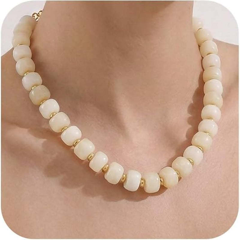 Bohemian Casual Geometric Resin Acrylic Necklace for Women