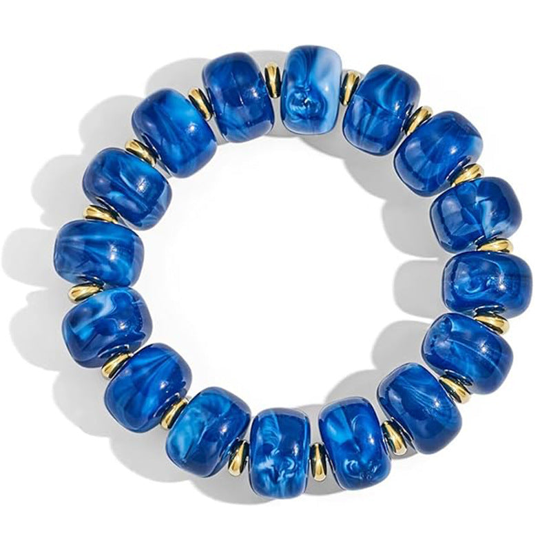 Minimalist Casual Oval Round Acrylic Bracelet Unisex Fashion Jewelry