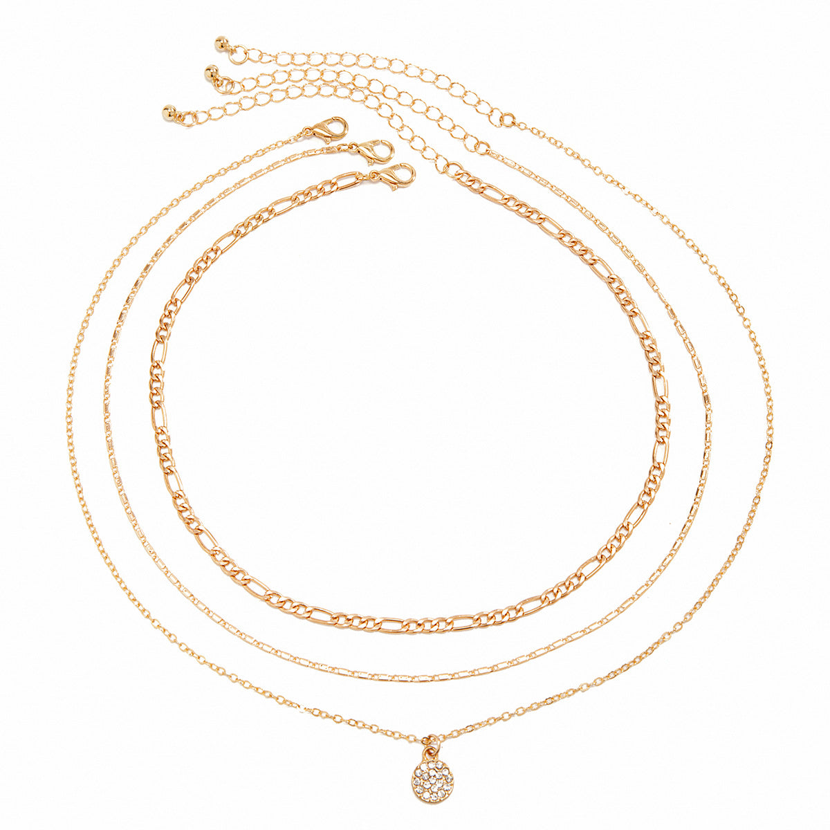 Minimalist Heart-Shaped Alloy Necklace with Rhinestone Inlay and Fringe Detail for Women