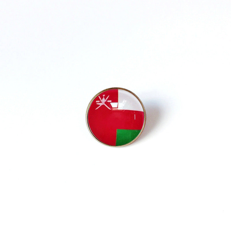 Pin de Solapa de Aleación Esmaltado Personalizado con Diseño de Bandera del Mundo para Hombres y Mujeres