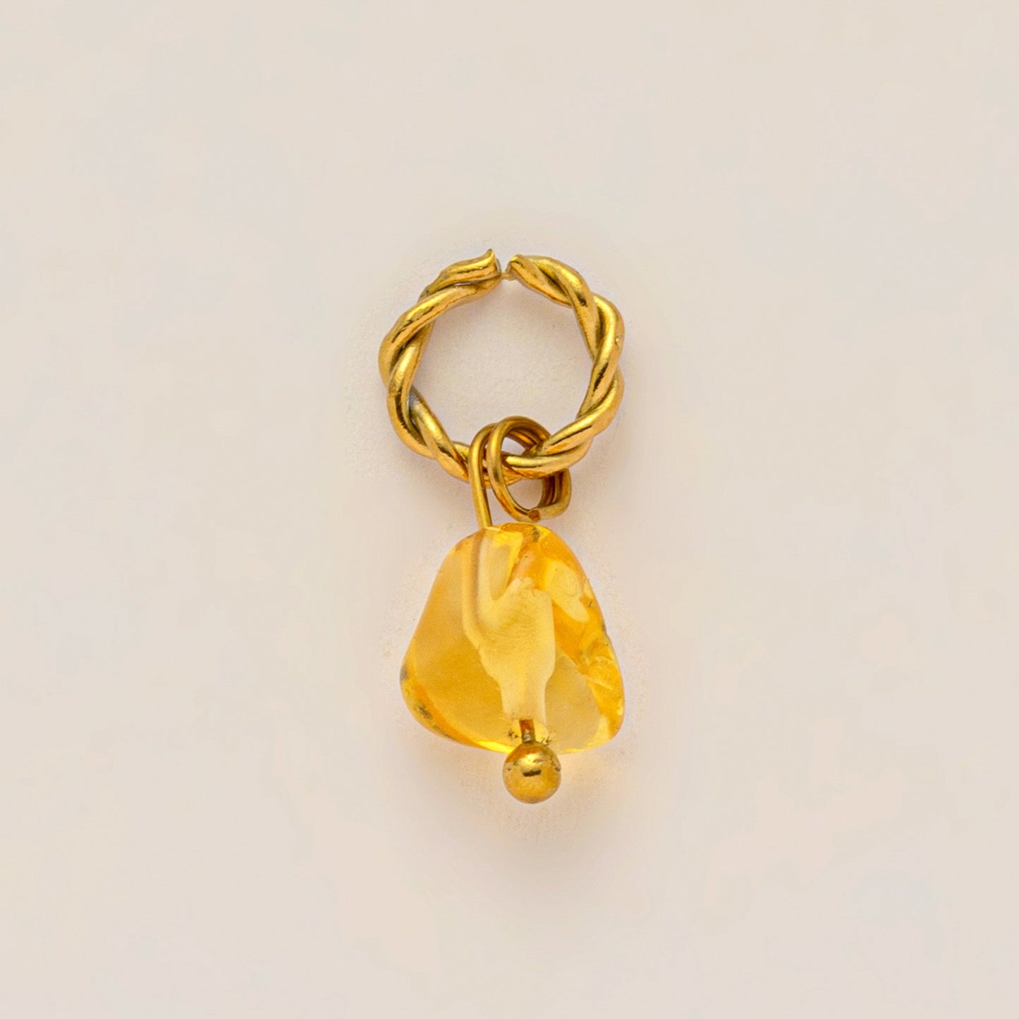 Minimalist Floral Plated Alloy Bag Charm