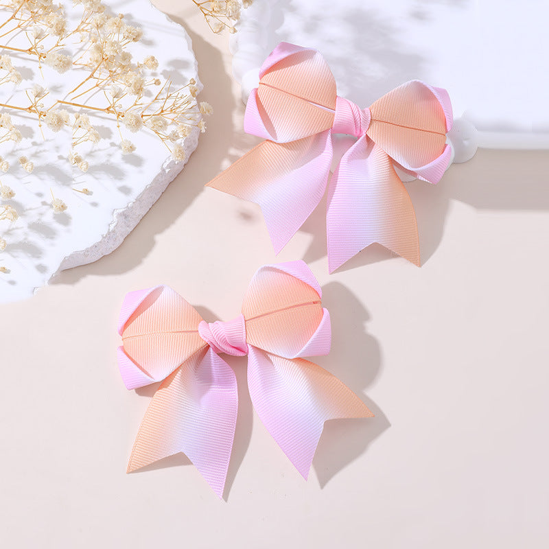 Simpatica Clip per Capelli a Forma di Fiocco per Bambine Realizzata in Tulle con Dettagli Arricciati e a Rete con Chiusura a Molla, Adatta a Bambini dai 3 ai 10 Anni
