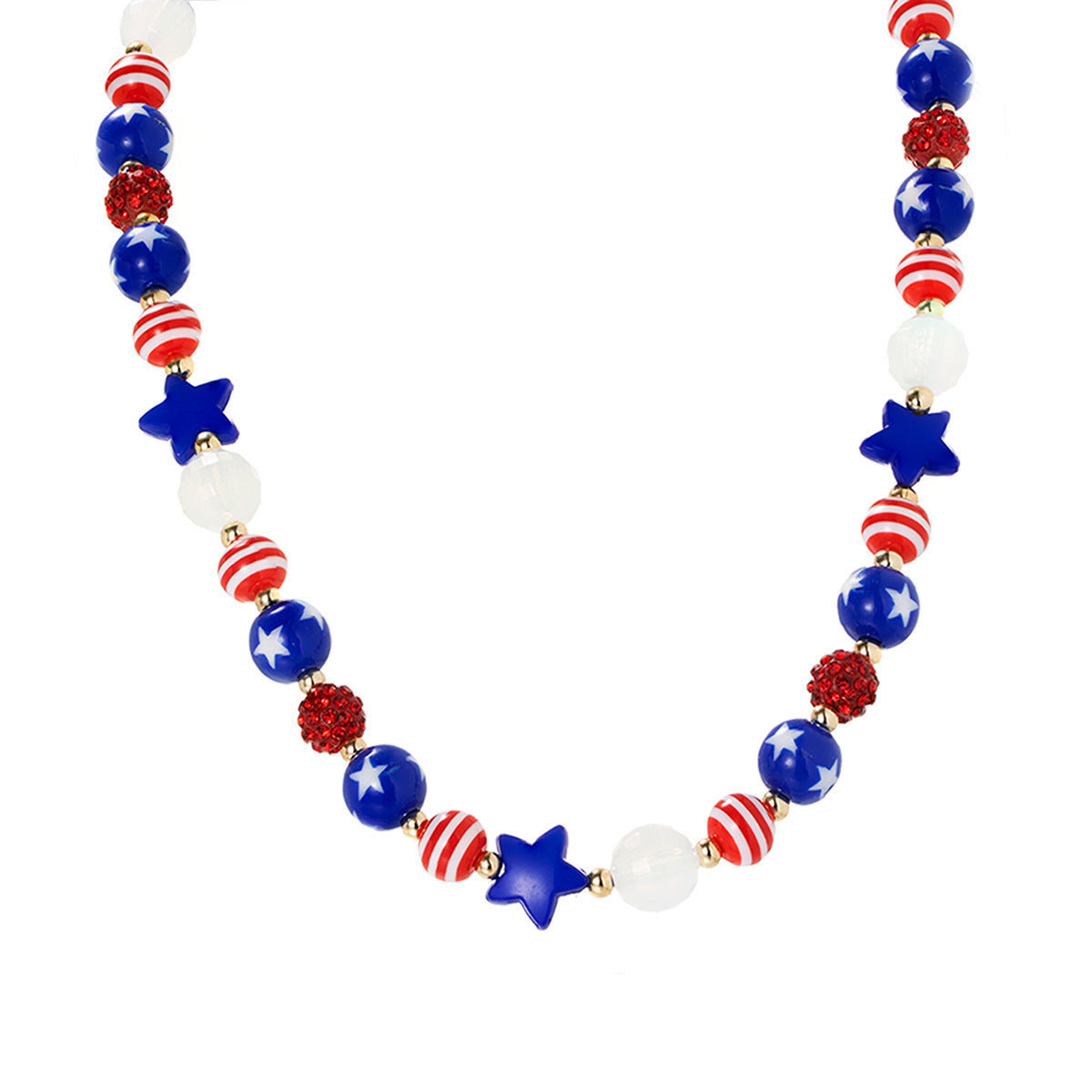 Fashion Geometric Star Acrylic Elastic Necklace for Women