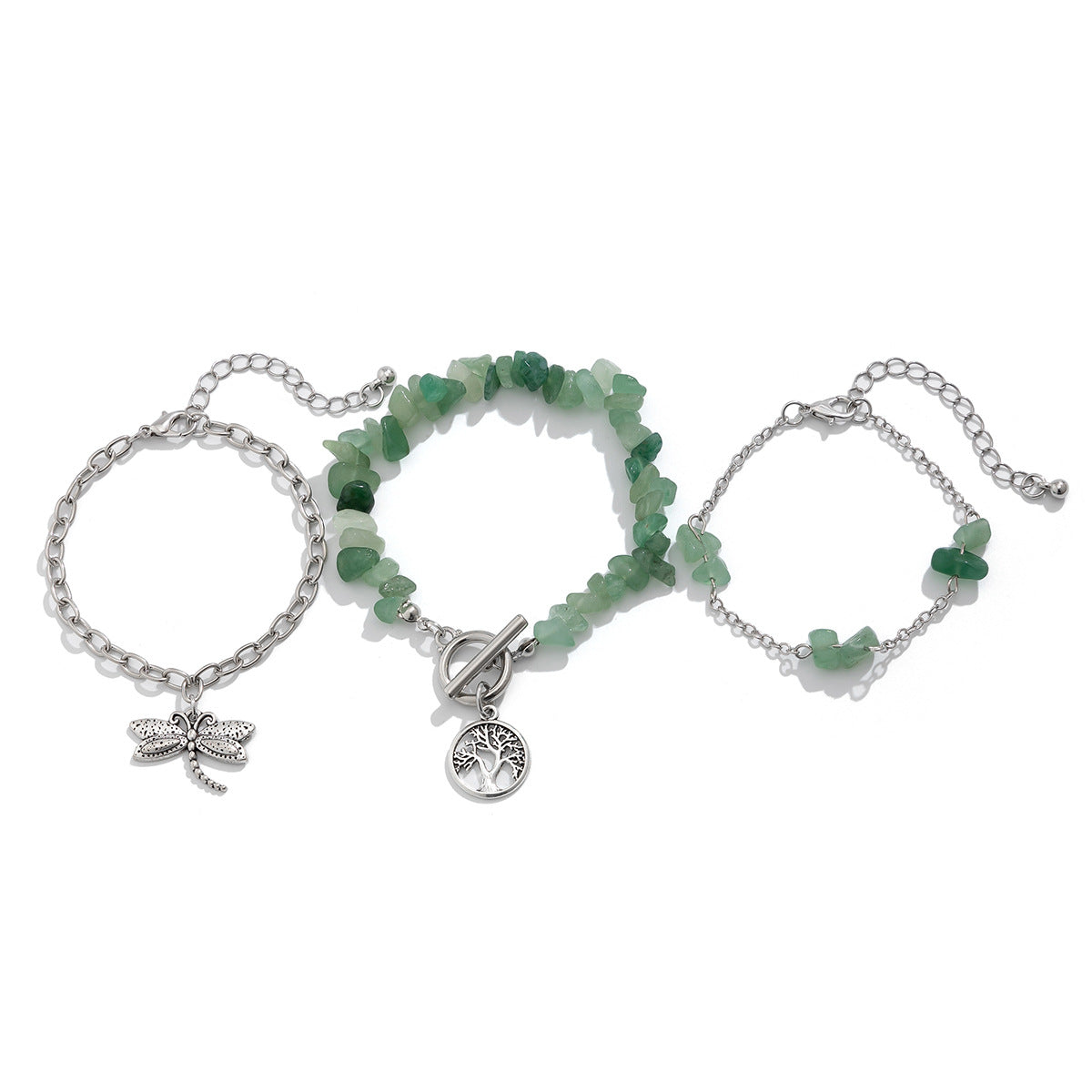 Pulsera de aleación en forma de estrella de estilo bohemio vintage con acabado galvanizado y diseño de cadena multicapa irregular