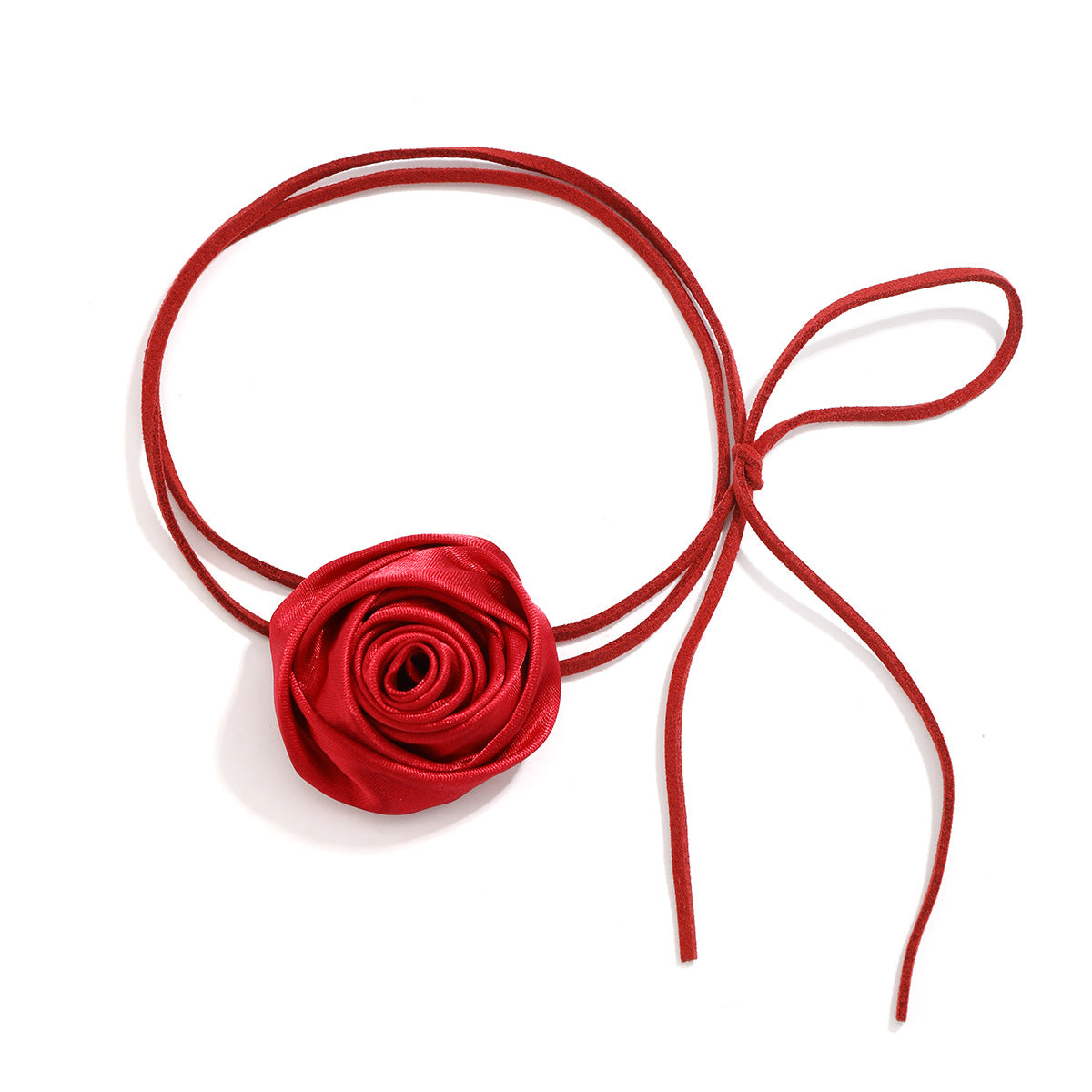 Gargantilla floral vintage con cinta de terciopelo y borlas para mujer