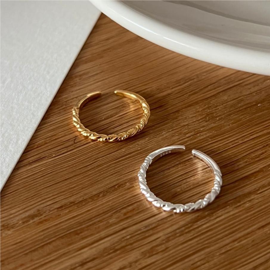 Minimalist 925 Sterling Silver Heart Geometric Ring for Women