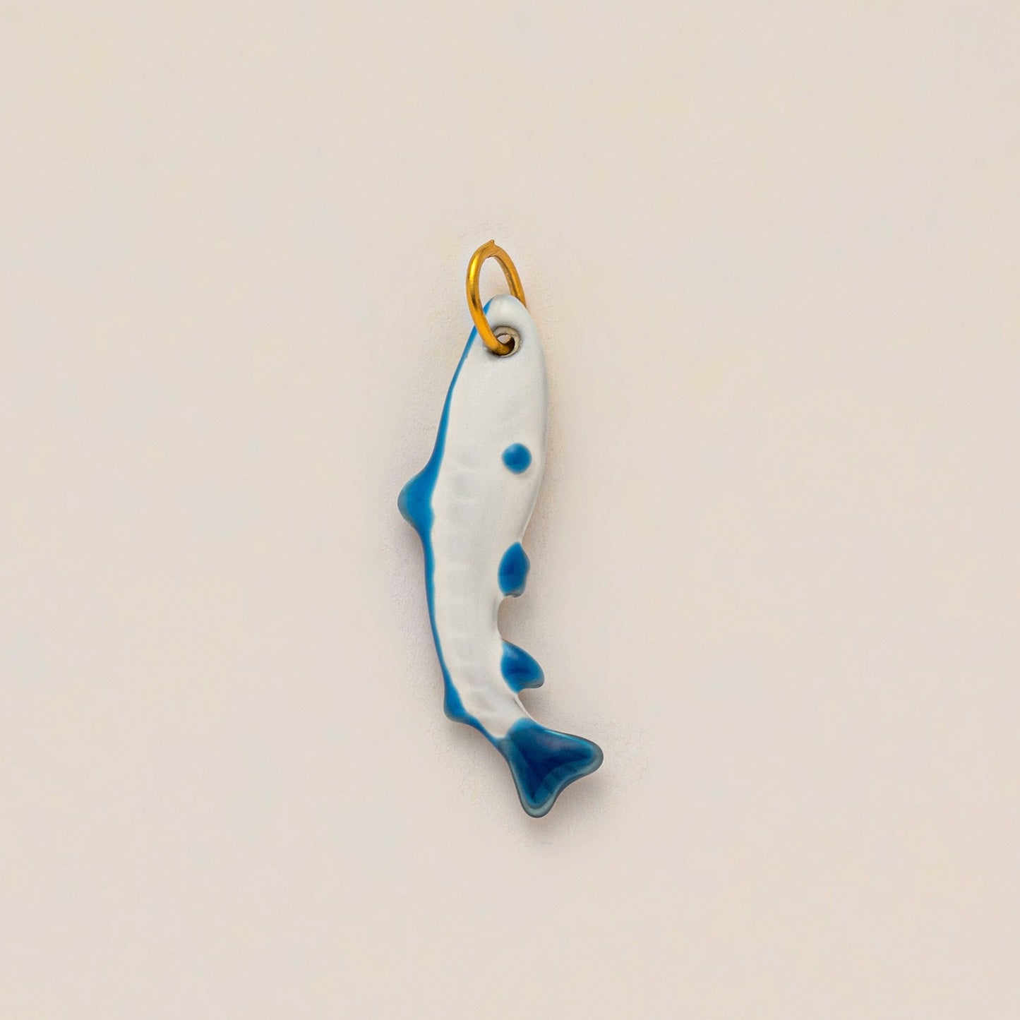 Vintage 18K Gold Plated Stainless Steel Marine Life DIY Charm Bar Pendant with Red Eye PVD Coating