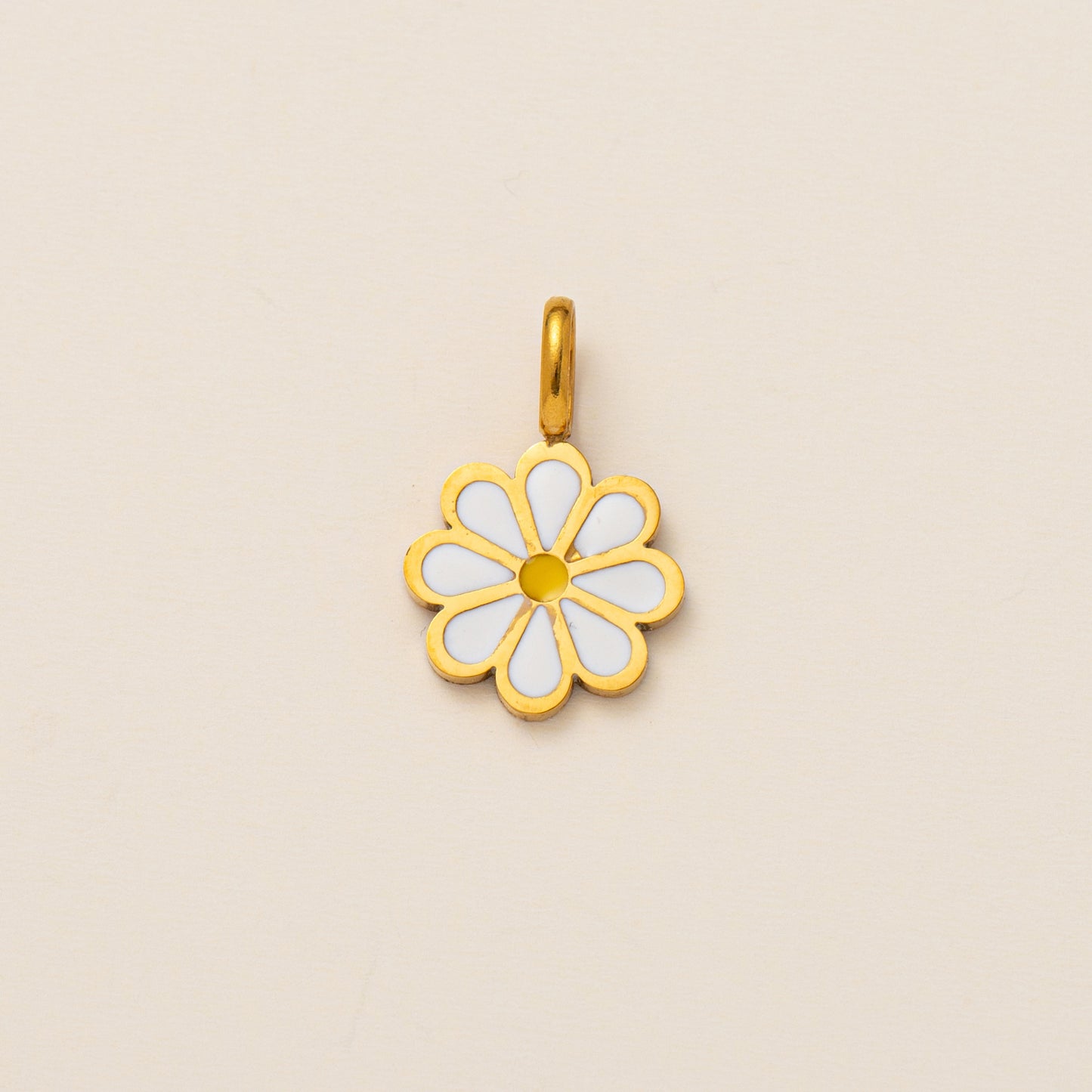 Collana da Bar con Ciondoli Geometrici a Stella e Cuore in Acciaio al Titanio Placcato Oro 18K Vintage Unisex