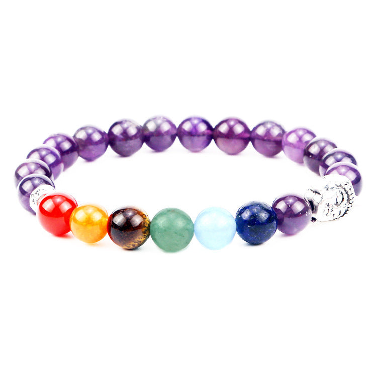 Unisex Geometric Alloy Bracelet Set with Tiger Eye, Green Aventurine and Red Agate Beads