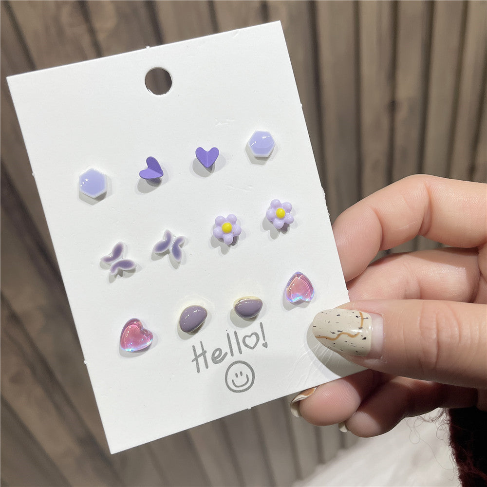 Minimalist Sweet Cartoon Fruit 925 Sterling Silver Handmade Stud Earrings for Women